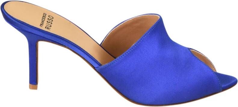 Francesco Russo Heeled Mules Blauw Dames