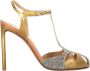 Francesco Russo Kristal Hakken Sandalen Yellow Dames - Thumbnail 1