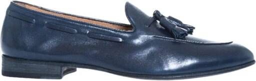 Fratelli Rossetti Glanzende mocins met pompoms Blue Heren