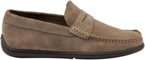 Frau Beige Leren Loafer Beige Heren