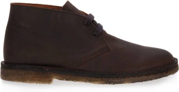 Frau Nabuk Desert Boots met leren voering Brown Heren