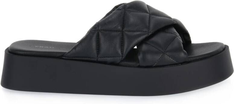 Frau Comfortabele Stijlvolle Flip Flops Black Dames