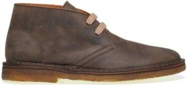 Frau Nabuk Desert Boots met leren voering Brown Heren