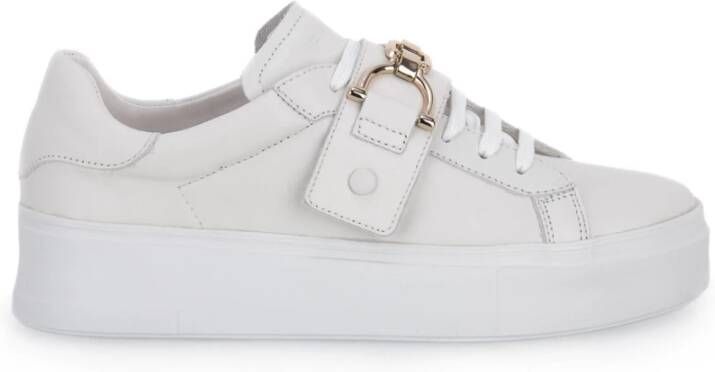 Frau Witte Mousse Sneakers voor Vrouwen White Dames