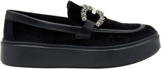 Frau Stijlvolle Loafers voor Mannen Black Dames