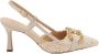 Frau Stijlvolle Sling Back Schoenen Beige Dames - Thumbnail 6