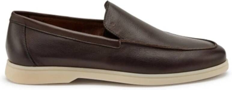 Frau Tijdloze Slip-On Sportieve Klassieke Schoen Brown Heren