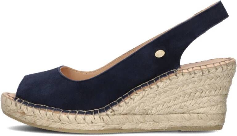 Fred de la Bretoniere Blauwe Espadrilles Clare Beau Blue Dames