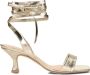 Fred de la Bretoniere Elegante Wrap Sandalen Yellow Dames - Thumbnail 2