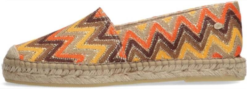 Fred de la Bretoniere Multicolor Zigzag Espadrilles Multicolor Dames