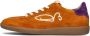 FRED DE LA BRETONIERE Lage Sneakers Dames Pearl Sign Maat: 40 Materiaal: Suède Kleur: Oranje - Thumbnail 2