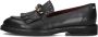 Fred de la Bretoniere Paris Leya Loafers Zwart Leer Black Dames - Thumbnail 3