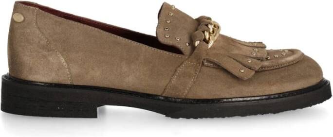 Fred de la Bretoniere Paris Leya Suède Loafers Brown Dames