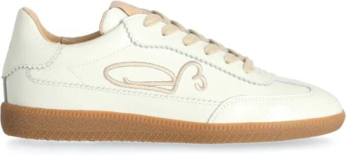 Fred de la Bretoniere Pearl Sign Sneaker patent Beige Dames