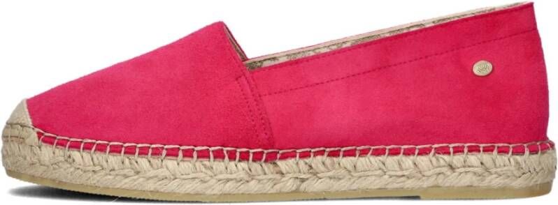 Fred de la Bretoniere Roze Suede Espadrilles Mili Ana Pink Dames