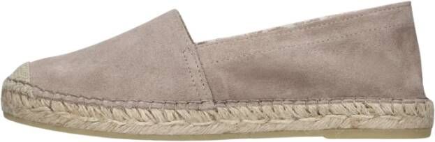 Fred de la Bretoniere Taupe Espadrilles met Geweven Detail Beige Dames