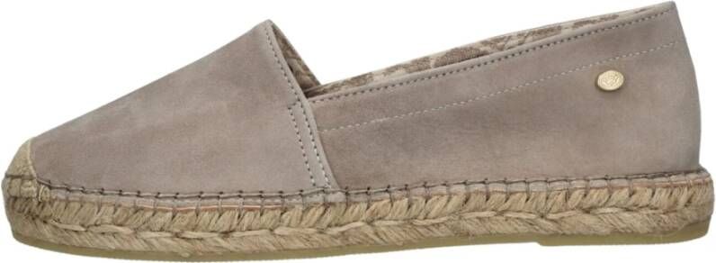 Fred de la Bretoniere Taupe Espadrilles met Jute Zool Beige Dames