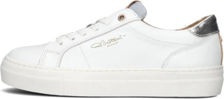 Fred de la Bretoniere Witte Lage Sneakers Storm Luca White Dames