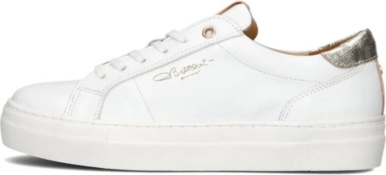 Fred de la Bretoniere Witte Lage Sneakers Storm Luca White Dames