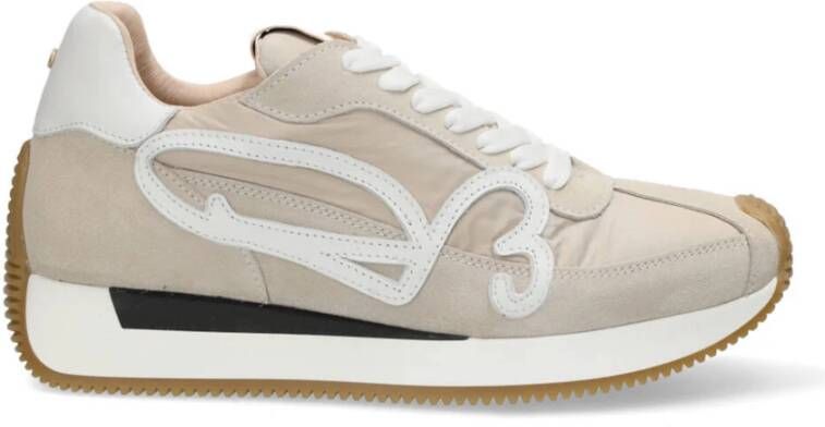 Fred de la Bretoniere Yentl Sign Mix Sneakers Beige Dames