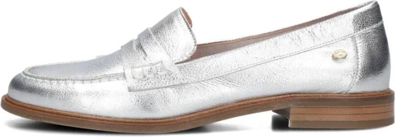 Fred de la Bretoniere Zilveren Loafers Bodil Loafer Gray Dames