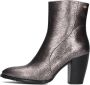 Fred de la Bretoniere Alicia Ankle Boot Enkellaarsjes Enkelboots met rits Dames Zwart - Thumbnail 2