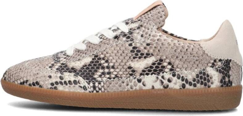 FRED DE LA BRETONIERE Lage Sneakers Dames Pearl Sign Maat: 39 Materiaal: Leer Kleur: Beige