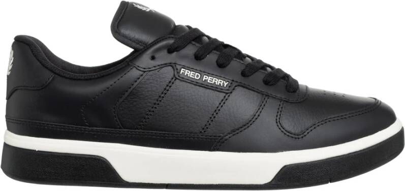 Fred Perry Eenvoudige B300 Sneakers met Vetersluiting Black Heren