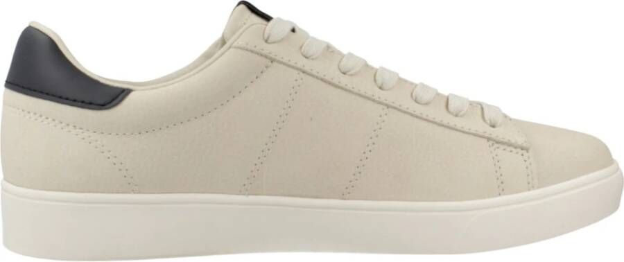 Fred Perry Gestructureerde Spencer Sneakers Beige Heren