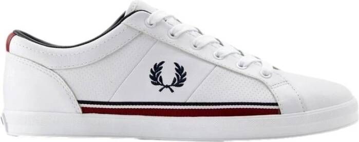 Fred Perry Heren Baseline Perf Sneakers Wit Unisex