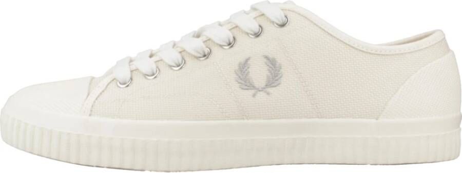 Fred Perry Lage sneakers met textuur voor moderne man Beige Heren