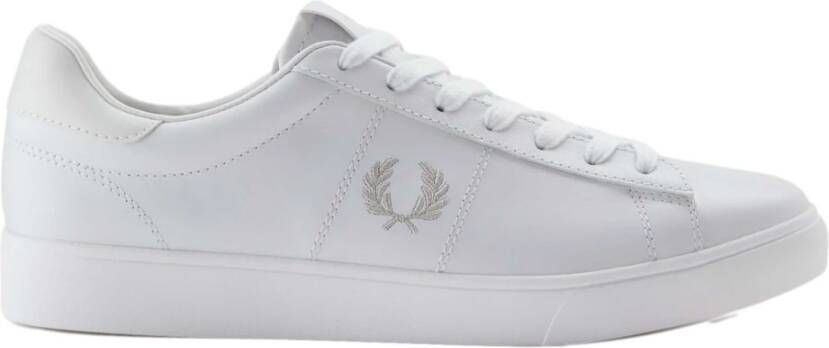 Fred Perry Leren Baseline Perf Sneakers voor Heren Wit Heren