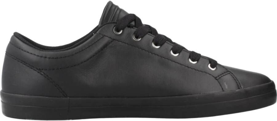 Fred Perry Leren Baseline Sneakers Black Heren