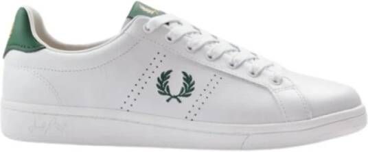 Fred Perry Leren Heren Sneakers Array Collectie White Heren