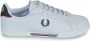 Fred Perry Leren Tennisschoenen Twin Tipped Zool White Heren - Thumbnail 1