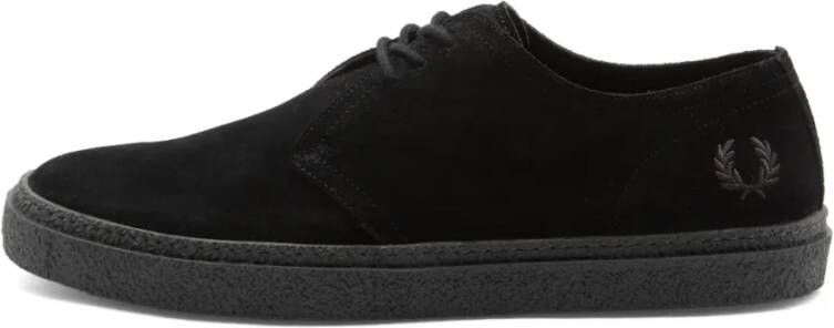 Fred Perry Linden Suède Zwarte Schoenen Black Heren