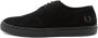 Fred Perry Linden Suède Zwarte Schoenen Black Heren - Thumbnail 1