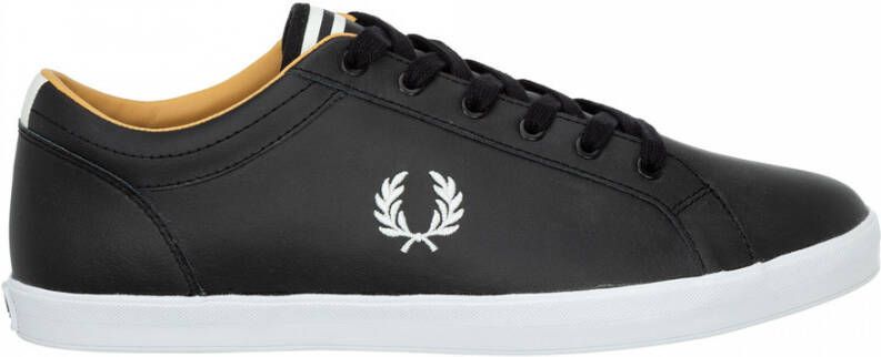 Fred Perry Leren Baseline Sneakers voor Mannen Black Heren