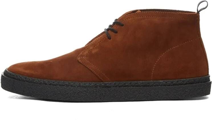 Fred Perry Suede Desert Enkellaarzen Brown Heren