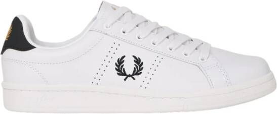 Fred Perry Witte Tennisschoen Laurierkroon White Heren