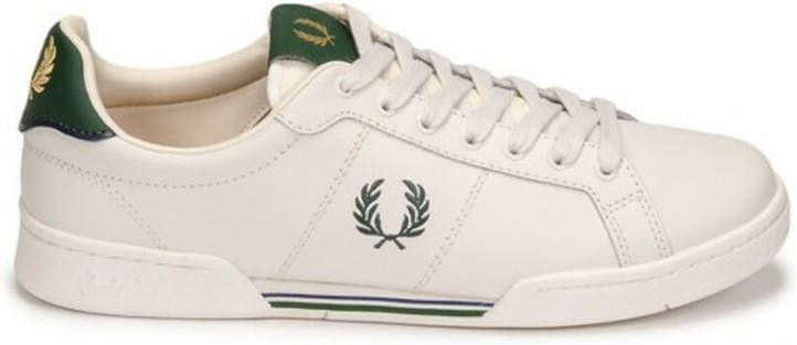 Fred Perry Dikke zool leren tennisschoenen White Heren