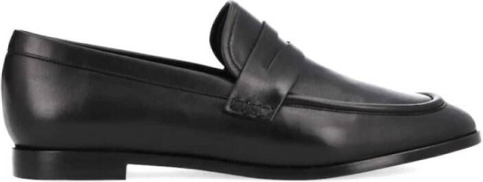 Free Lance Klassieke zwarte leren mocassins Black Dames