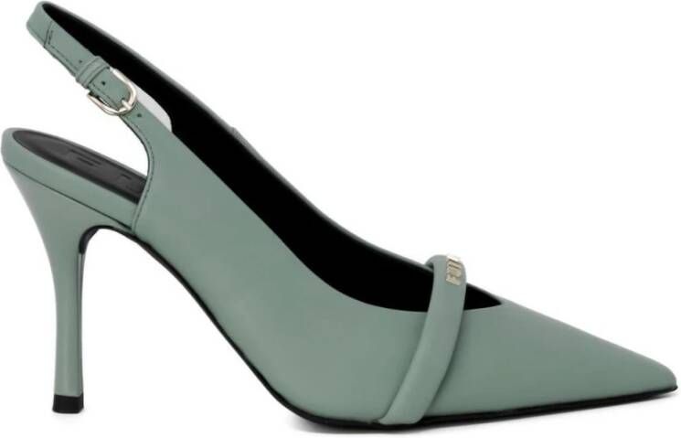 Furla Core Slingback Hakken Schoenen Lente Zomer Collectie Green Dames