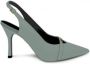 Furla Groene puntige neus leren pumps Green Dames - Thumbnail 1