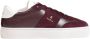 Furla Bordeaux Leren Sneakers Rubberen Zool Veters Red Dames - Thumbnail 5