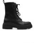 Furla Army Boot Dames Collectie Leer Black Dames - Thumbnail 1