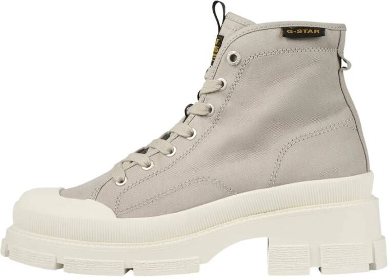 G-Star Canvas Militair-geïnspireerde Enkellaars Grijs Dames