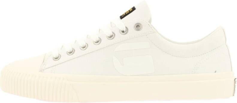 G-Star Canvas Sneaker met Rubberen Neuskap Wit Heren