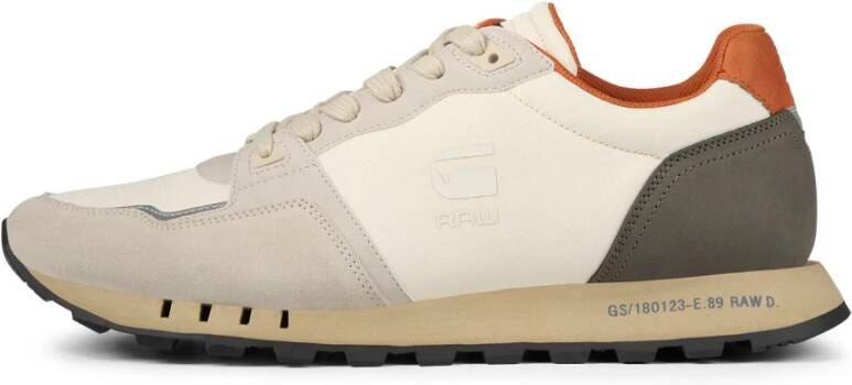 G-Star Coole Lage Sneaker met Sportieve Accenten Beige Heren