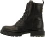 G-Star G Star Raw Kafey Hgh Lace Lea Veterboots Laarzen Met Veters Dames Zwart - Thumbnail 3